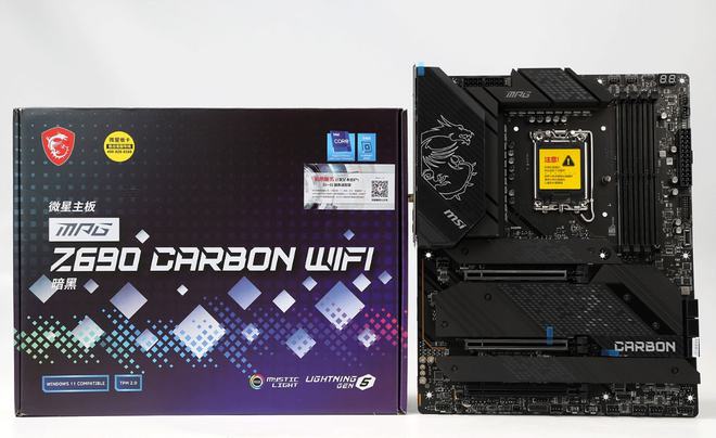 龙8long8，12代酷睿掀起新主板堆料竞赛 微星Z690 CARBON WIF